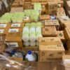 Wholesale laundry detergent pallet with bulk cleaning products